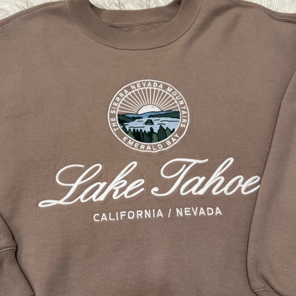 Abercrombie & Fitch Tan Crew Neck Sweatshirt - Picture 4 of 5